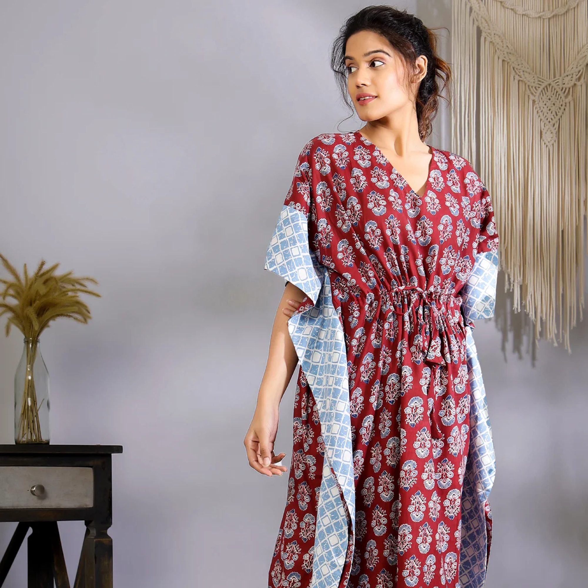 Women’s Cotton Printed Kaftan