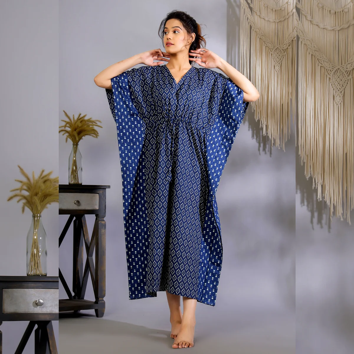 Women’s Cotton Printed Kaftan