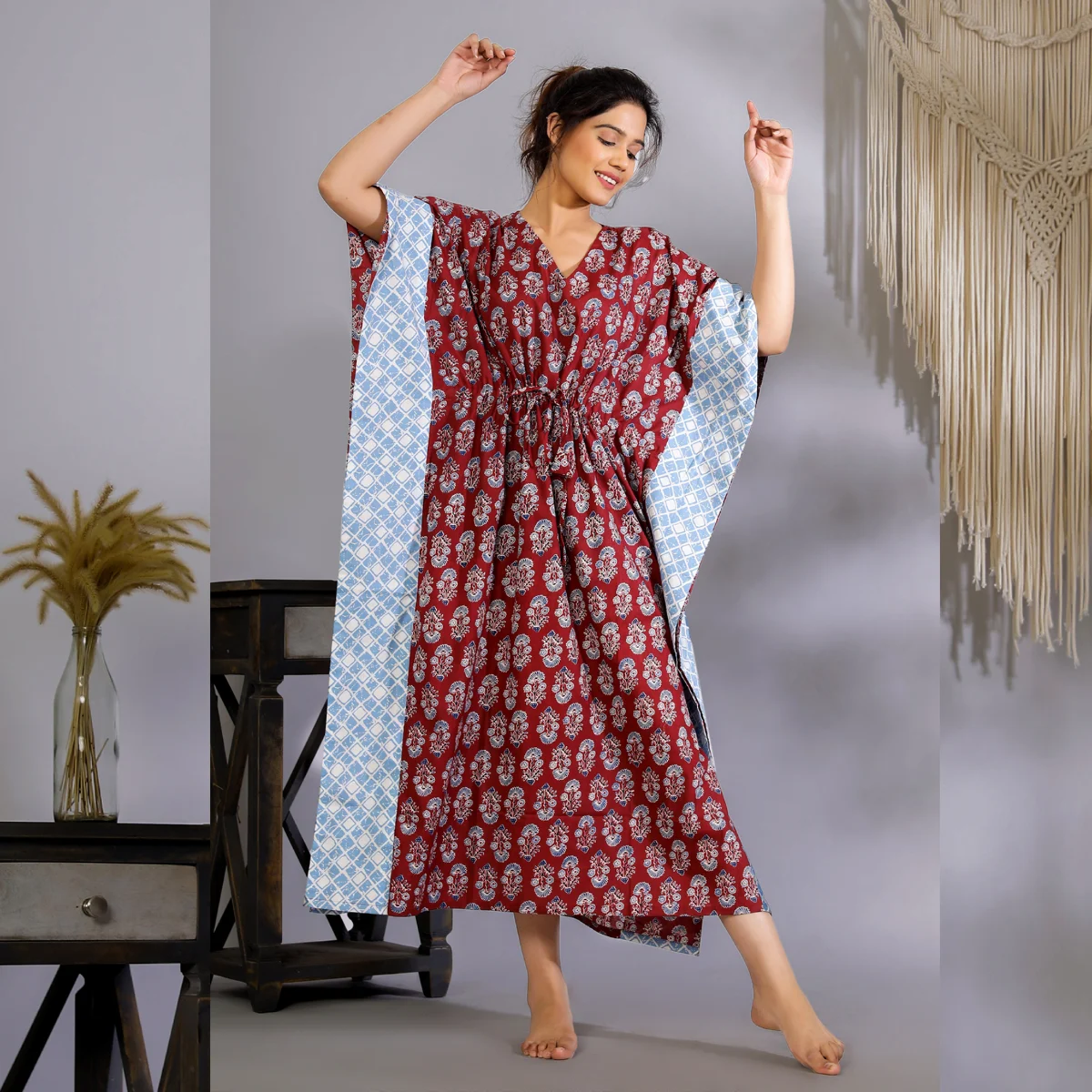 Women’s Cotton Printed Kaftan
