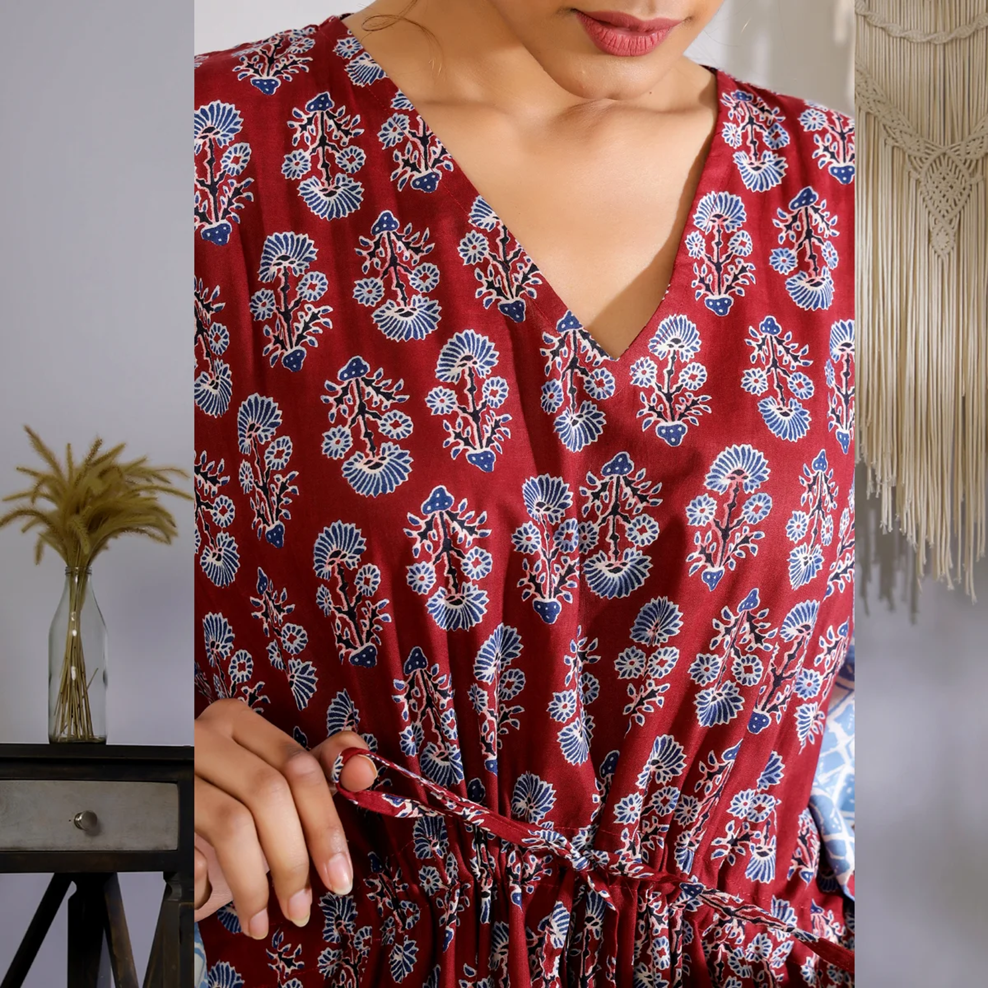 Women’s Cotton Printed Kaftan